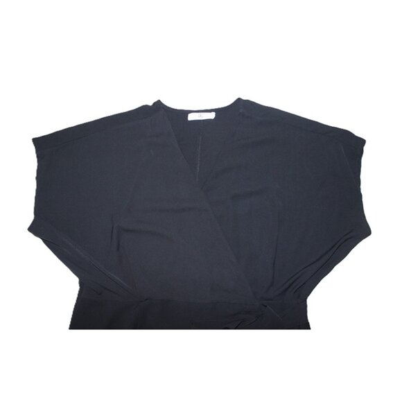 MISSGUIDED CURVE Plus Kimono Sleeve Wrap Dress In Black - Size 18 - Picture 9 of 11